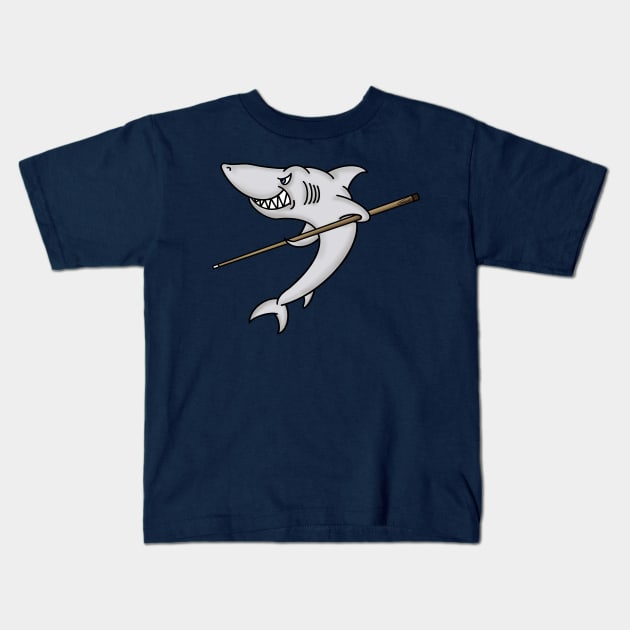 Pool Shark Kids T-Shirt by GDGCreations